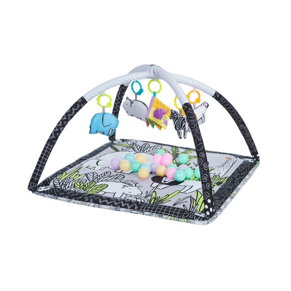 KIKKABOO HRACÍ DEKA S HRAZDOU A MÍČKY JUNGLE - HRACÍ DEKY - PRO DĚTI