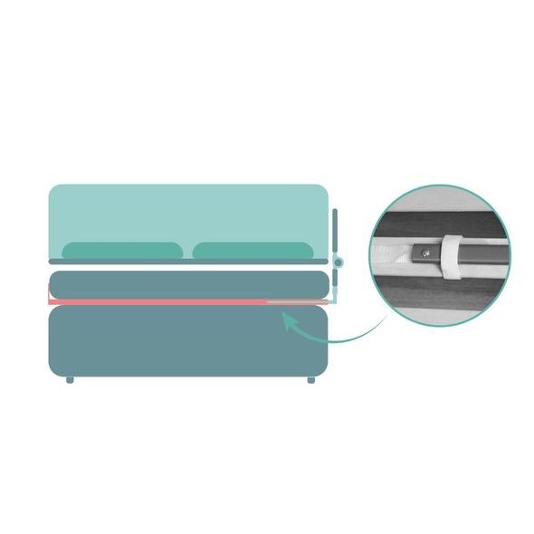 FILLIKID ZÁBRANA NA POSTEL LARA GREY 150X60 - ZÁBRANY NA POSTEL - SPINKÁNÍ