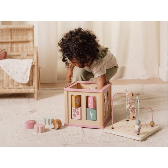 LITTLE DUTCH KOSTKA S AKTIVITAMI DŘEVĚNÁ FAIRY GARDEN - KOSTKY - PRO DĚTI