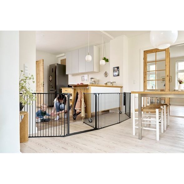 BABY DAN UNIVERZÁLNÍ PROSTOROVÁ ZÁBRANA BABYDAN COMBIFIT XXL, ČERNÁ - OHRÁDKY - KOUPÁNÍ A ZDRAVÍ