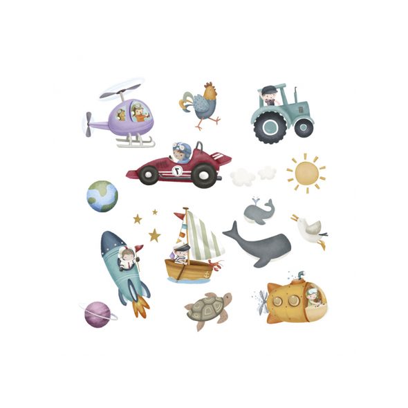 LITTLE DUTCH DĚTSKÉ TETOVÁNÍ JIM & FRIENDS - SALÓNY KRÁSY - PRO DĚTI