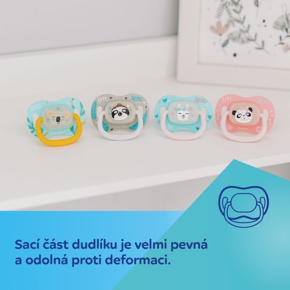 CANPOL BABIES DUDLÍK SILIKONOVÝ SYMETRICKÝ EXOTIC ANIMALS 18M+ 1KS LENOCHOD - ŠIDÍTKA A DOPLŇKY - KRMENÍ