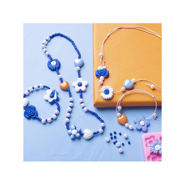 CREATIV COMPANY KREATIVNÍ SADA MINI CRAFT KIT JEWELLERY FLOWERS - NAVLÉKÁNÍ - PRO DĚTI