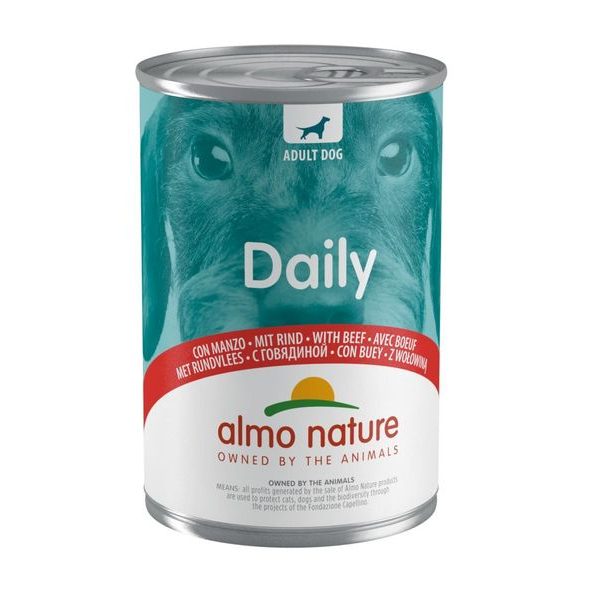 ALMO NATURE DAILY MENU - S HOVĚZÍM 24X400G - KONZERVY PRO PSY - CHOVATELSKÉ POTŘEBY MALVÍKZOO