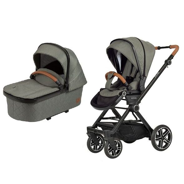 BAZAR HARTAN VIVA GTR SELECTION OLIVE BEZ RUČNÍ BRZDY 2023 + HLUBOKÁ KORBA VČ.NÁNOŽNÍKU BARVA ŠEDÁ - BAZAR - OUTLET