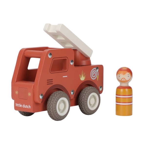 LITTLE DUTCH HASIČSKÉ AUTO DŘEVĚNÉ - LITTLE DUTCH - PRO DĚTI