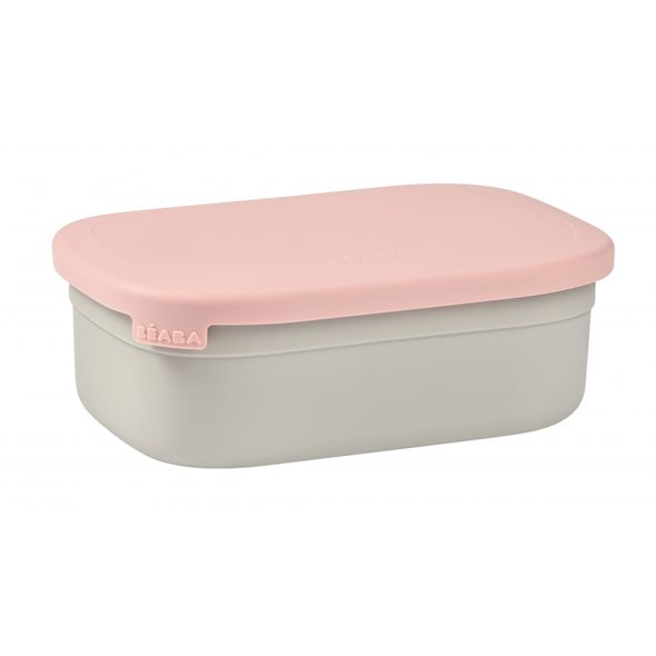 BEABA SVAČINOVÝ BOX NEREZ VELVET GREY / DUSTY ROSE - KRABIČKY NA SVAČINU - KRMENÍ