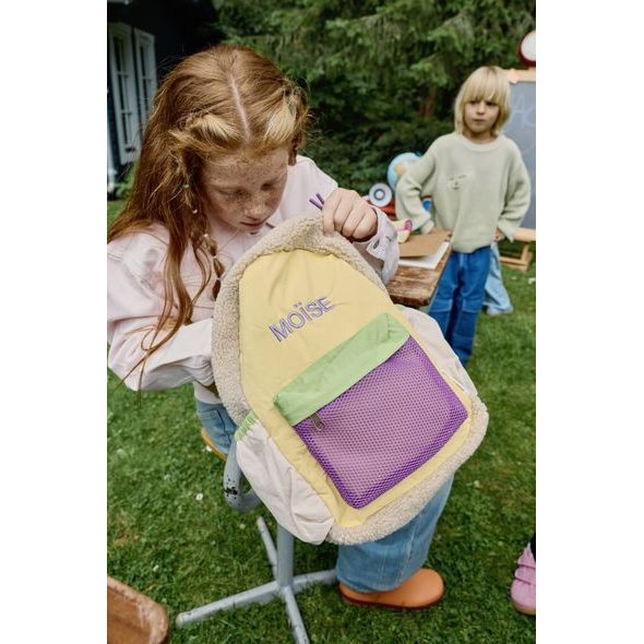 STUDIO NOOS PATCHWORK MIDI BACKPACK - BATŮŽEK BUTTER YELLOW - BATOHY A TAŠKY - PRO DĚTI