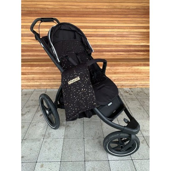 PINKIE PODLOŽKA DO KOČÁRKU SHINE GOLD BLACK - PODLOŽKY DO KOČÁRKU - KOČÁRKY A PŘÍSLUŠENSTVÍ