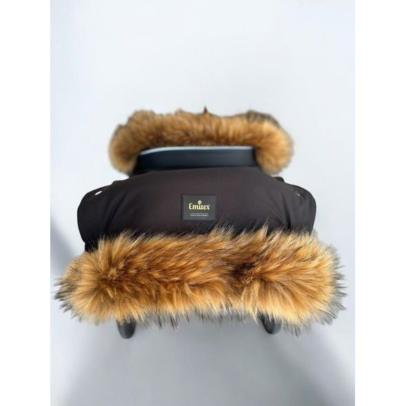 EMITEX RUKÁVNÍK LUXURY SOFT WILD BLACK - RUKÁVNÍKY NA KOČÁREK - KOČÁRKY A PŘÍSLUŠENSTVÍ