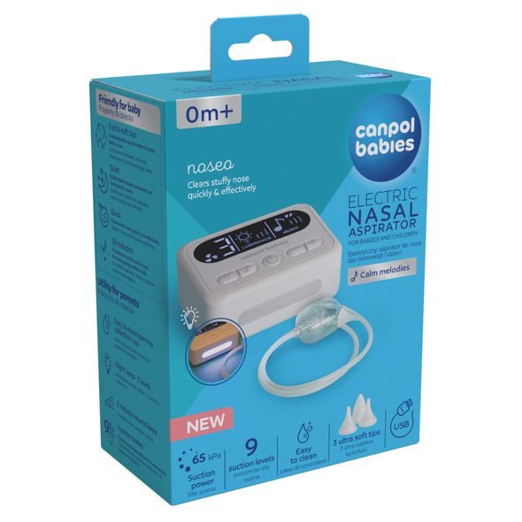 CANPOL BABIES ELEKTRICKÁ NOSNÍ ODSÁVAČKA NOSEO - ODSÁVAČKY HLENŮ - KOUPÁNÍ A ZDRAVÍ