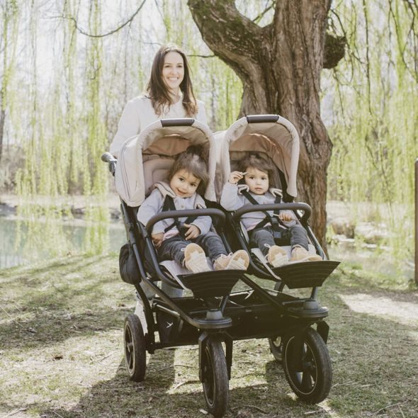 TFK DUO2 AIR WHEEL SOUROZENECKÝ KOČÁREK PREMIUM GREY - KOČÁRKY PRO SOUROZENCE - KOČÁRKY A PŘÍSLUŠENSTVÍ