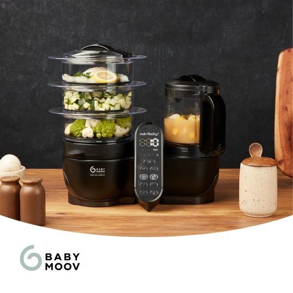 BABYMOOV MULTIFUNKČNÍ PŘÍSTROJ NUTRIBABY+ XL MINERAL BLACK - KUCHYŇSKÉ PŘÍSTROJE - KRMENÍ