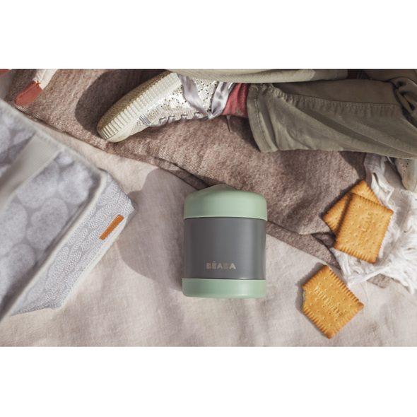BEABA TERMOSKA NA JÍDLO 300ML MINERAL GREY - TERMOOBALY A TERMOSKY - KRMENÍ