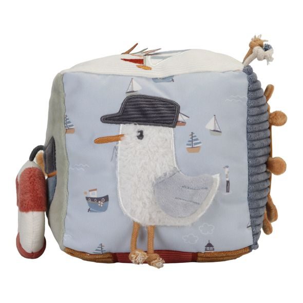 LITTLE DUTCH PLYŠOVÁ KOSTKA - NÁMOŘNICKÝ ZÁLIV - AKTIVNÍ HRAČKY - PRO DĚTI