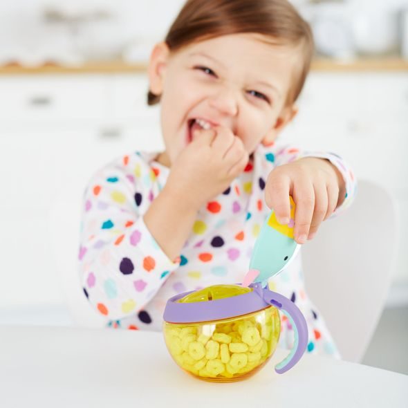 SKIP HOP ZOO NÁDOBA NA SUŠENKY - JEDNOROŽEC 12M+ - KRABIČKY NA SVAČINU - KRMENÍ