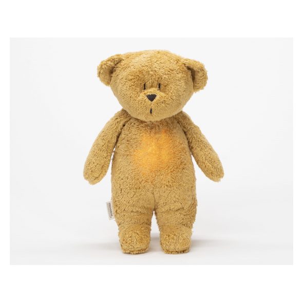 MOONIE USÍNÁČEK MEDVĚD 2.0 ORGANIC HONEY - USÍNÁČCI ŠUMÍCÍ / S TLUKOTEM - PRO DĚTI