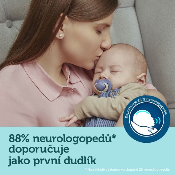 CANPOL BABIES SET SYMETRICKÝCH SILIKONOVÝCH DUDLÍKŮ LIGHT TOUCH 18M+ PURE COLOR ZELENÝ - ŠIDÍTKA A DOPLŇKY - KRMENÍ