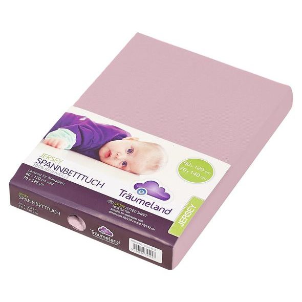 TRÄUMELAND PROSTĚRADLO JERSEY UNI MALVE-ROSE - PROSTĚRADLA - SPINKÁNÍ