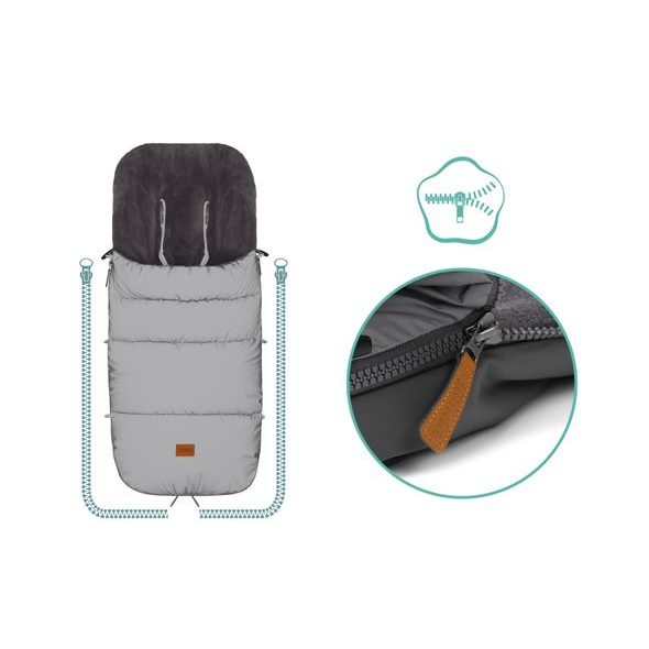 FILLIKID FUSAK ZIMNÍ KINLEY REFLECT SILVER - FUSAKY DO KOČÁRKU - KOČÁRKY A PŘÍSLUŠENSTVÍ