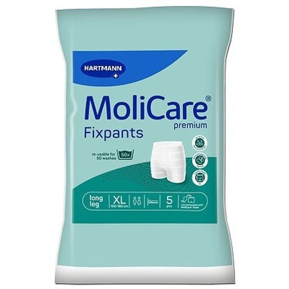 HARTMANN FIXAČNÍ KALHOTKY MOLICARE PREMIUM FIXPANTS XL 5 KS - POPORODNÍ KALHOTKY - PRE MAMIČKY