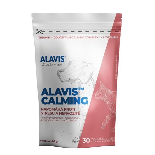 ALAVIS™ CALMING 30 TBL PROTI STRESU - DOPLŇKY STRAVY PRO PSY - CHOVATELSKÉ POTŘEBY MALVÍKZOO