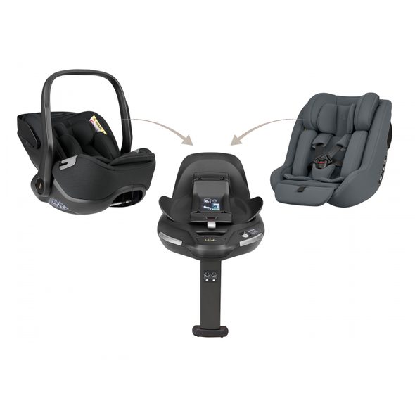 KIKKABOO SET I-CLASS 360 I-SIZE AUTOSEDAČKA 40-87CM + AUTOSEDAČKA 40-105CM + ZÁKLADNA OTOČNÁ GRAPHITE - AUTOSEDAČKY 0-13KG - AUTOSEDAČKY A PŘÍSLUŠENSTVÍ