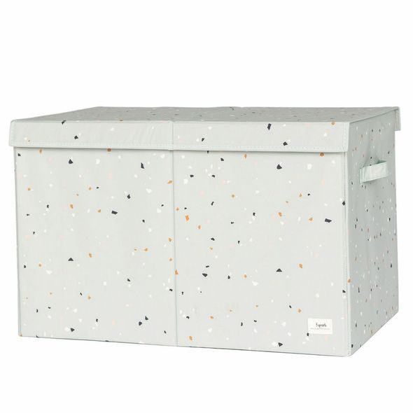 3 SPROUTS TRUHLA NA HRAČKY RECYCLED TERRAZZO/GREEN - BOXY NA HRAČKY - SPINKÁNÍ