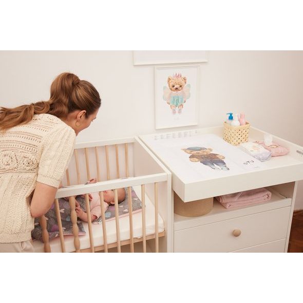 CEBA BABY PŘEBALOVACÍ PODLOŽKA NA KOMODU 50X70 FLUFFY PUFFY - PŘEBALOVACÍ PODLOŽKY - PŘEBALOVÁNÍ