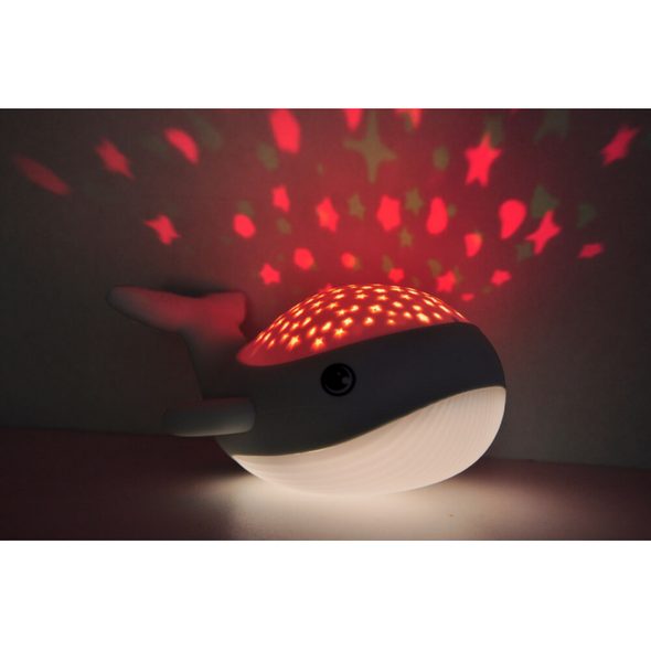 MEGALIGHT NOČNÍ SVĚTLO S PROJEKCÍ WILLY WHALE - NOČNÍ SVĚTLA - SPINKÁNÍ