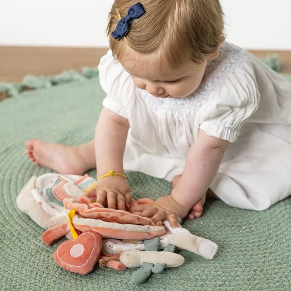 NATTOU KNÍŽKA PLYŠOVÁ JEŽEK ZOE S AKTIVITAMI 15 CM MILA, ZOE & LANA - KNÍŽKY PRO NEJMENŠÍ - PRO DĚTI