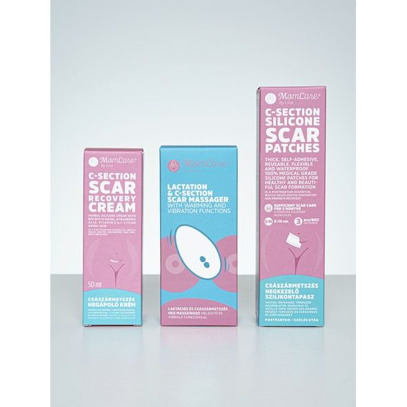 MOMCARE BY LINA SILIKONOVÉ NÁPLASTI NA JIZVY PO CÍSAŘSKÉM ŘEZU - POPORODNÍ POMŮCKY - PRO MAMINKY