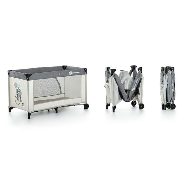 PETITE&MARS NYJA TEDDY BIKER GREY​ - CESTOVNÍ POSTÝLKY - SPINKÁNÍ