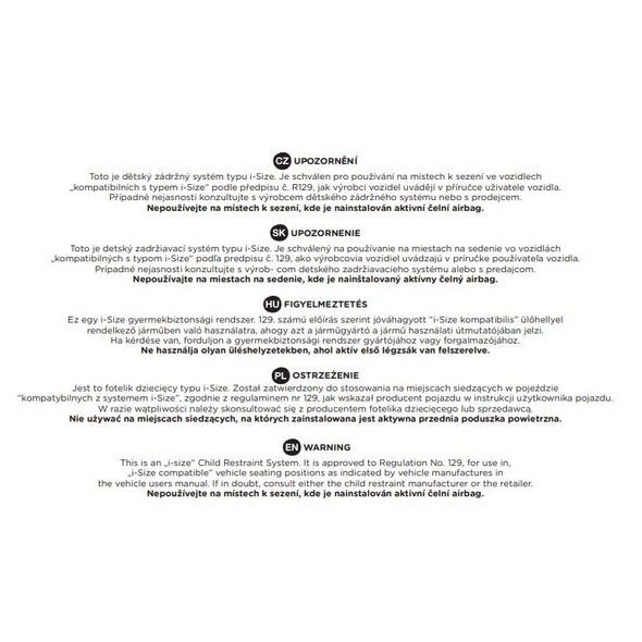 PETITE&MARS AUTOSEDAČKA CORE PRO I-SIZE BLACK GREY 40-87CM (0-13 KG) - AUTOSEDAČKY 0-13KG - AUTOSEDAČKY A PŘÍSLUŠENSTVÍ