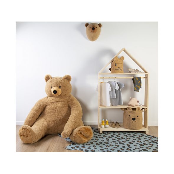 CHILDHOME KOŠ NA HRAČKY TEDDY 30X30X30 CM - BOXY NA HRAČKY - SPINKÁNÍ
