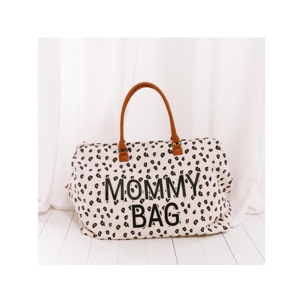 CHILDHOME PŘEBALOVACÍ TAŠKA MOMMY BAG CANVAS LEOPARD - PŘEBALOVACÍ TAŠKY - KOČÁRKY A PŘÍSLUŠENSTVÍ