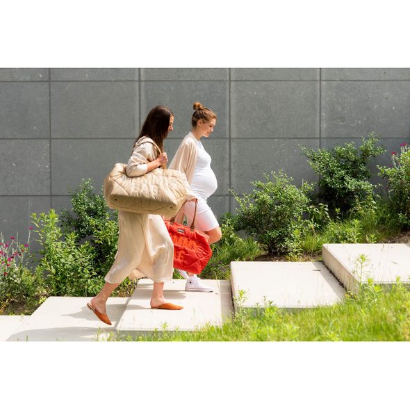 CHILDHOME PŘEBALOVACÍ TAŠKA MOMMY BAG PUFFERED BEIGE - PŘEBALOVACÍ TAŠKY - KOČÁRKY A PŘÍSLUŠENSTVÍ