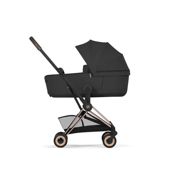 CYBEX COYA COMFORT ROSEGOLD + SKLÁDACÍ KORBA SEPIA BLACK - KOČÁRKY DO LETADLA - KOČÁRKY A PŘÍSLUŠENSTVÍ
