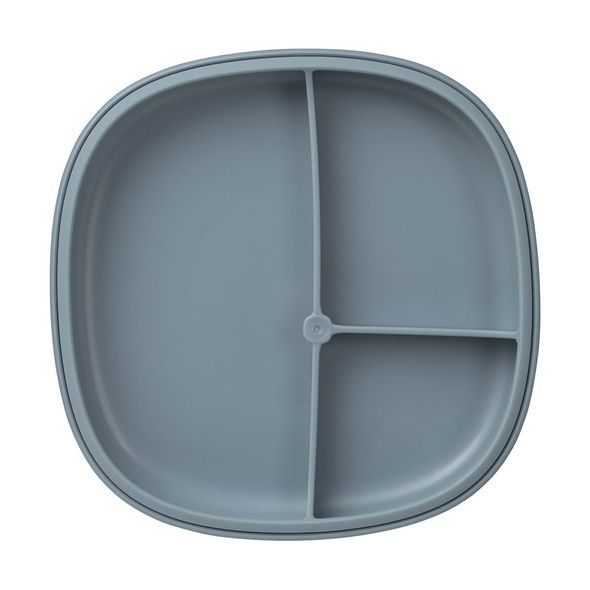 B.BOX DĚLENÝ TALÍŘEK S PŘÍSAVKOU 2V1 - MODRÝ - MISKY, TALÍŘKY A PODLOŽKY - KRMENÍ