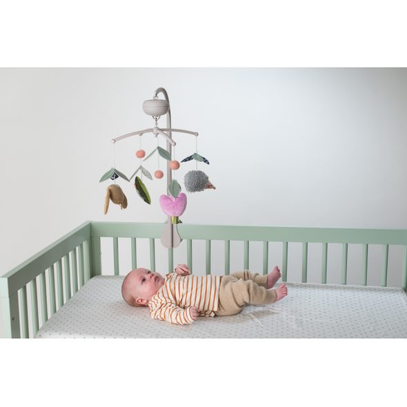 TAF TOYS HUDEBNÍ KOLOTOČ ZAHRADA - KOLOTOČE NA POSTÝLKU - PRO DĚTI