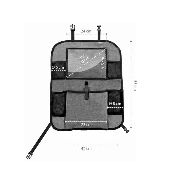 ZOPA ORGANIZÉR NA SEDADLO + KAPSA NA TABLET - KAPSÁŘE A ORGANIZÉRY - AUTOSEDAČKY A PŘÍSLUŠENSTVÍ