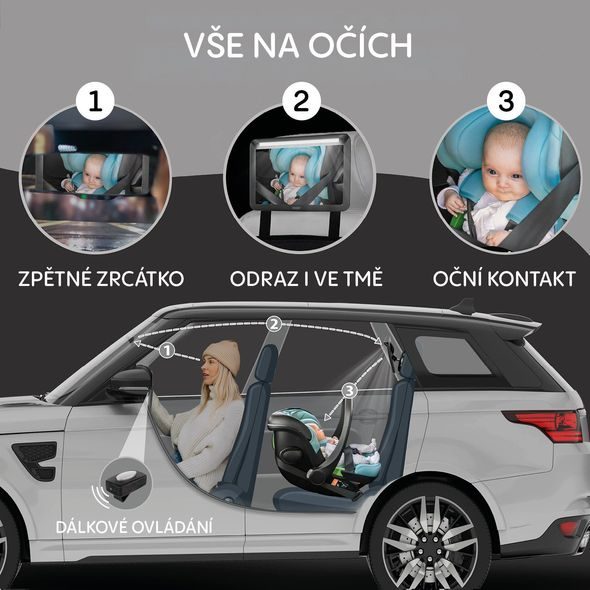 ZOPA ZRCÁTKO S LED OSVĚTLENÍM DELUXE - ZRCÁTKA DO AUTA - AUTOSEDAČKY A PŘÍSLUŠENSTVÍ