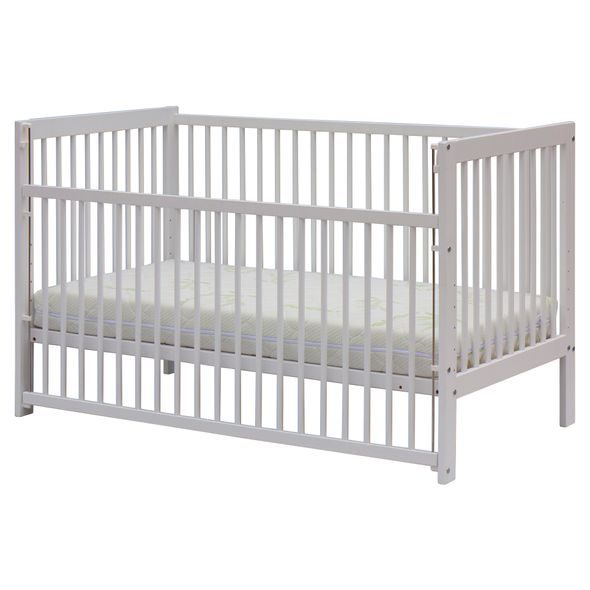 SCARLETT DĚTSKÁ POSTÝLKA SCARLETT PERTA - BÍLÁ (BUK) - STAHOVACÍ BOČNICE - 140 X 70 CM - DŘEVĚNÉ POSTÝLKY - SPINKÁNÍ