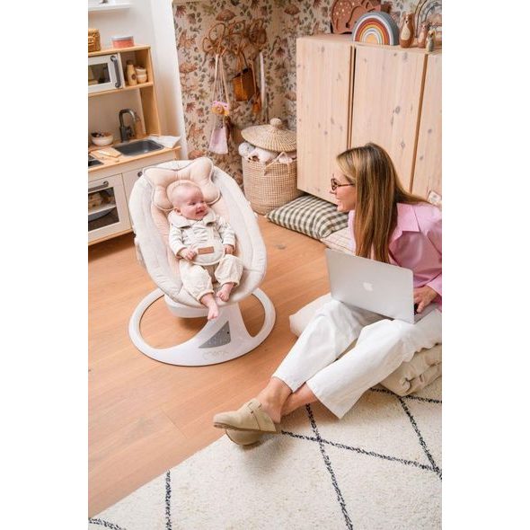 MOMI ELEKTRICKÉ HOUPÁTKO MOMI PEARL ŠEDÉ - LEHÁTKA A HOUPADLA - SPINKÁNÍ