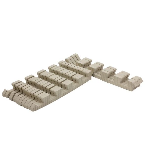 RIALTO BABY SADA OKRAJŮ PRO PĚNOVÉ PUZZLE LIGHT BEIGE 120X90CM - HRACÍ PODLOŽKY NA ZEM - SPINKÁNÍ