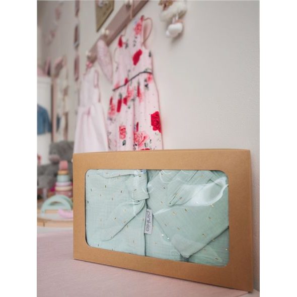 PINKIE ŽÍNKA PINKIE MUSLIN MINT - ŽÍNKY A HOUBIČKY - KOUPÁNÍ A ZDRAVÍ