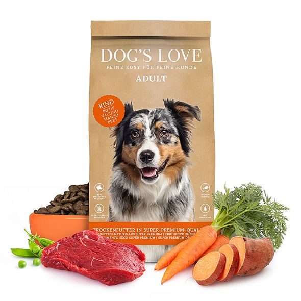 DOG'S LOVE GRANULE HOVĚZÍ ADULT NEW 2KG - GRANULE PRO PSY - CHOVATELSKÉ POTŘEBY MALVÍKZOO