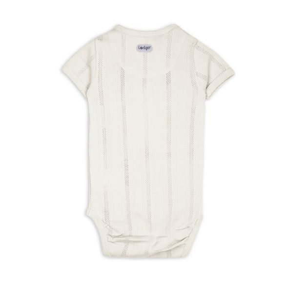 LODGER BODY S KRÁTKÝM RUKÁVEM POINTELLE CREAM VEL. 68 - BODY - PRO DĚTI