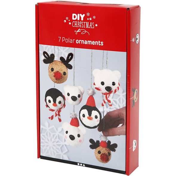 CREATIV COMPANY KREATIVNÍ SADA VÁNOČNÍ OZDOBY ZVÍŘÁTKA - VÝTVARNÉ POMŮCKY A HRAČKY - PRO DĚTI