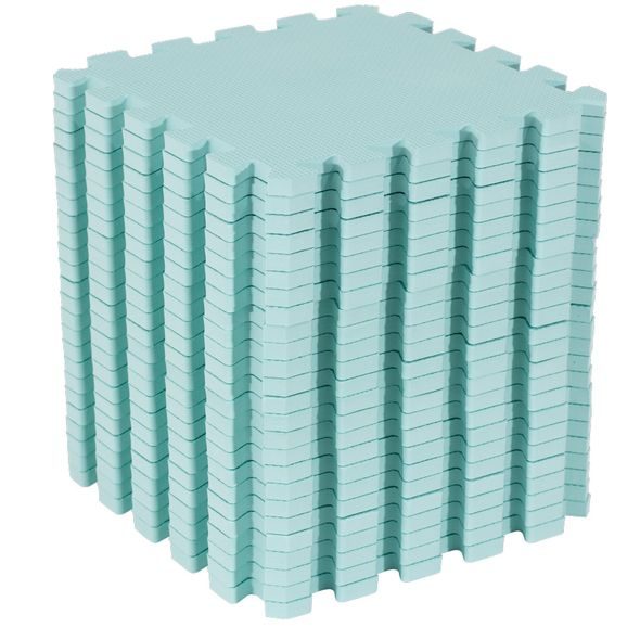 RIALTO BABY HRACÍ PODLOŽKA PUZZLE LIGHT GREEN 150X150CM - HRACÍ PODLOŽKY NA ZEM - SPINKÁNÍ